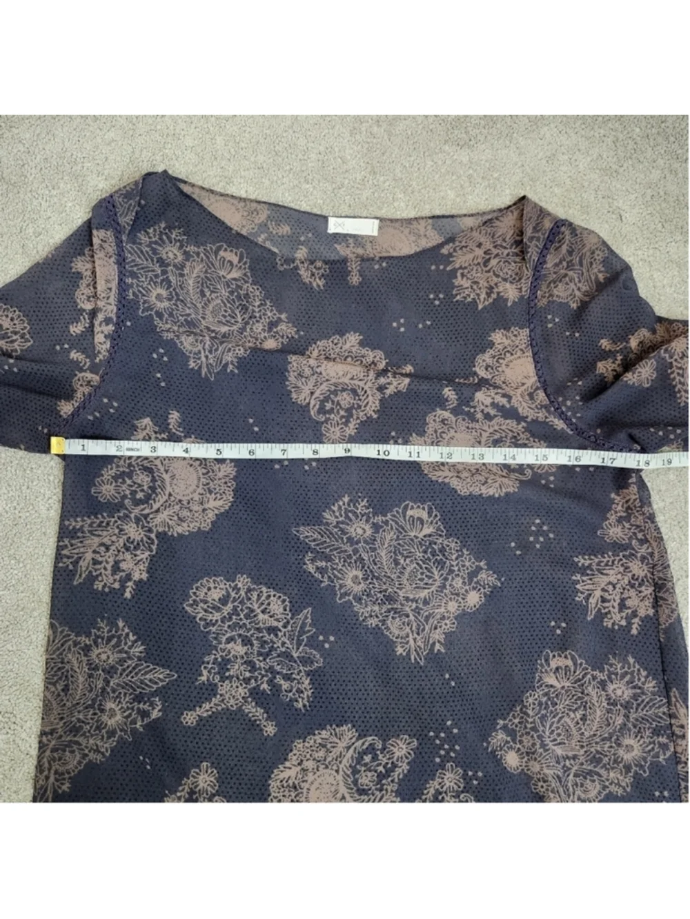 Gentle Fawn Sheer Long Sleeve Dress Size S Baggy Oversized Whimsigoth Dark Fairy - Picture 10 of 15